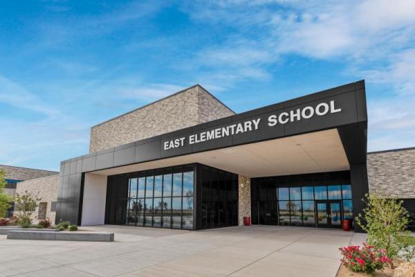 Front of East Lubbock Elementary School