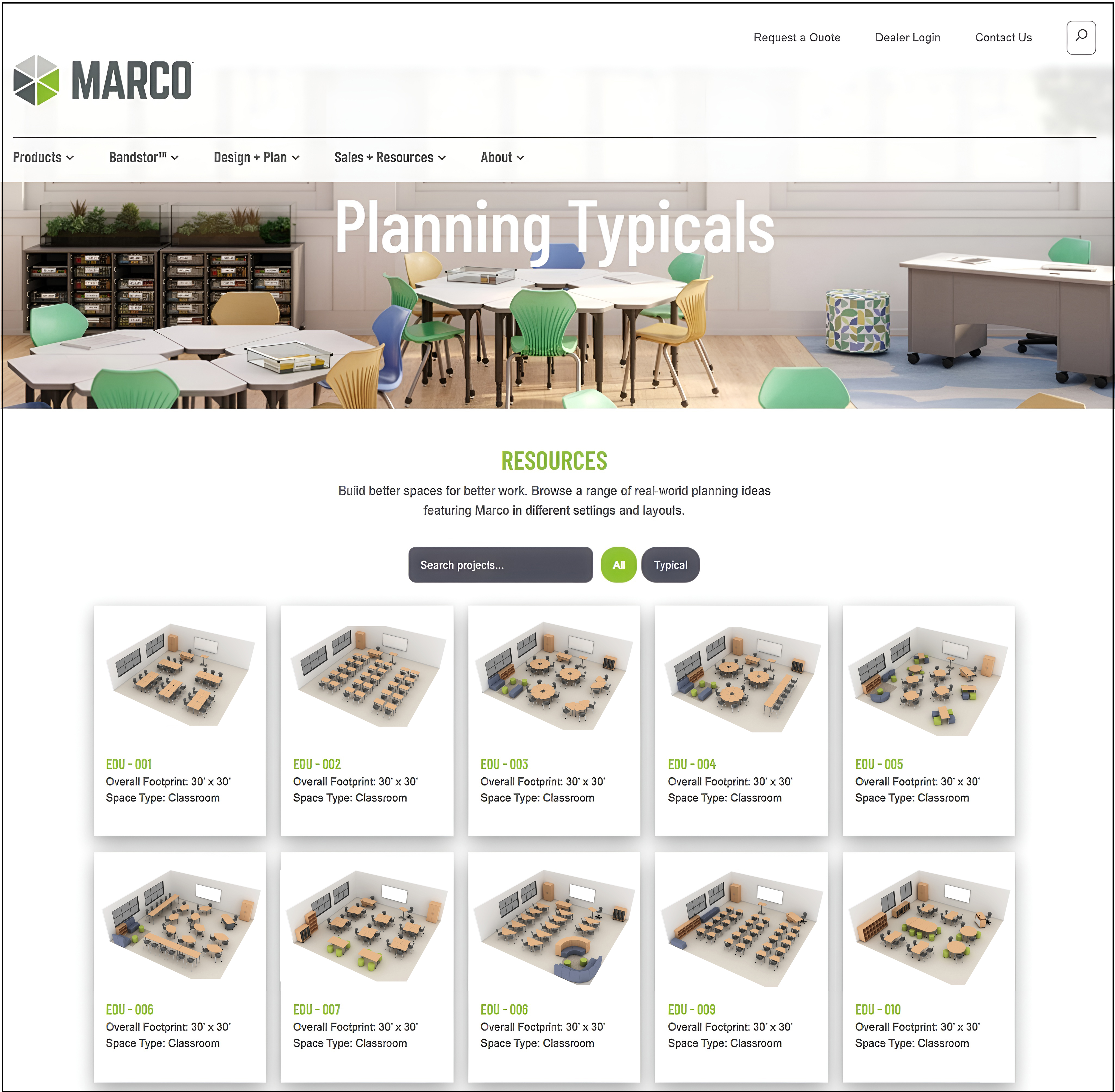 Marco Planning Typicals Library